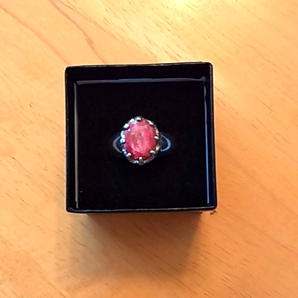 None Jewelry - Ruby Sterling Silver Statement Ring Size 7.5